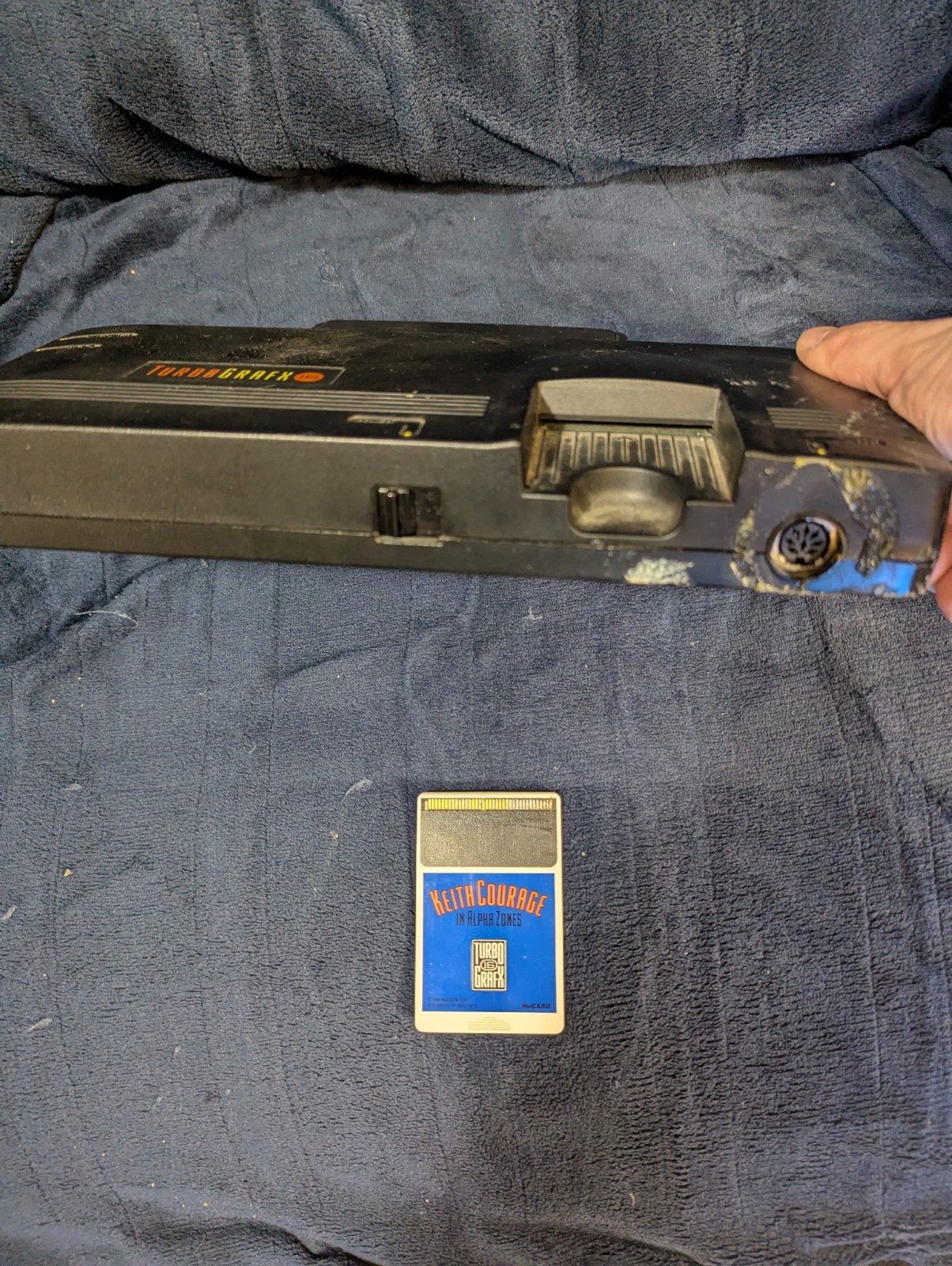 TURBOGRAFX 16 SYSTEM CONSOLE ONLY HES-TGX-01 BLACK NEC GENUINE OEM