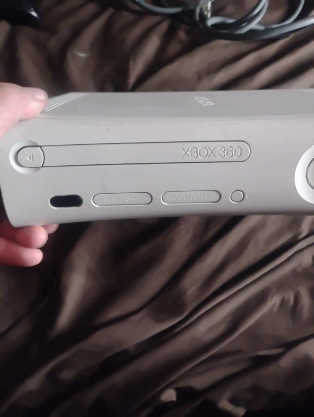 Microsoft Xbox 360 White Console Only No Power Supply PARTS ONLY AS~IS