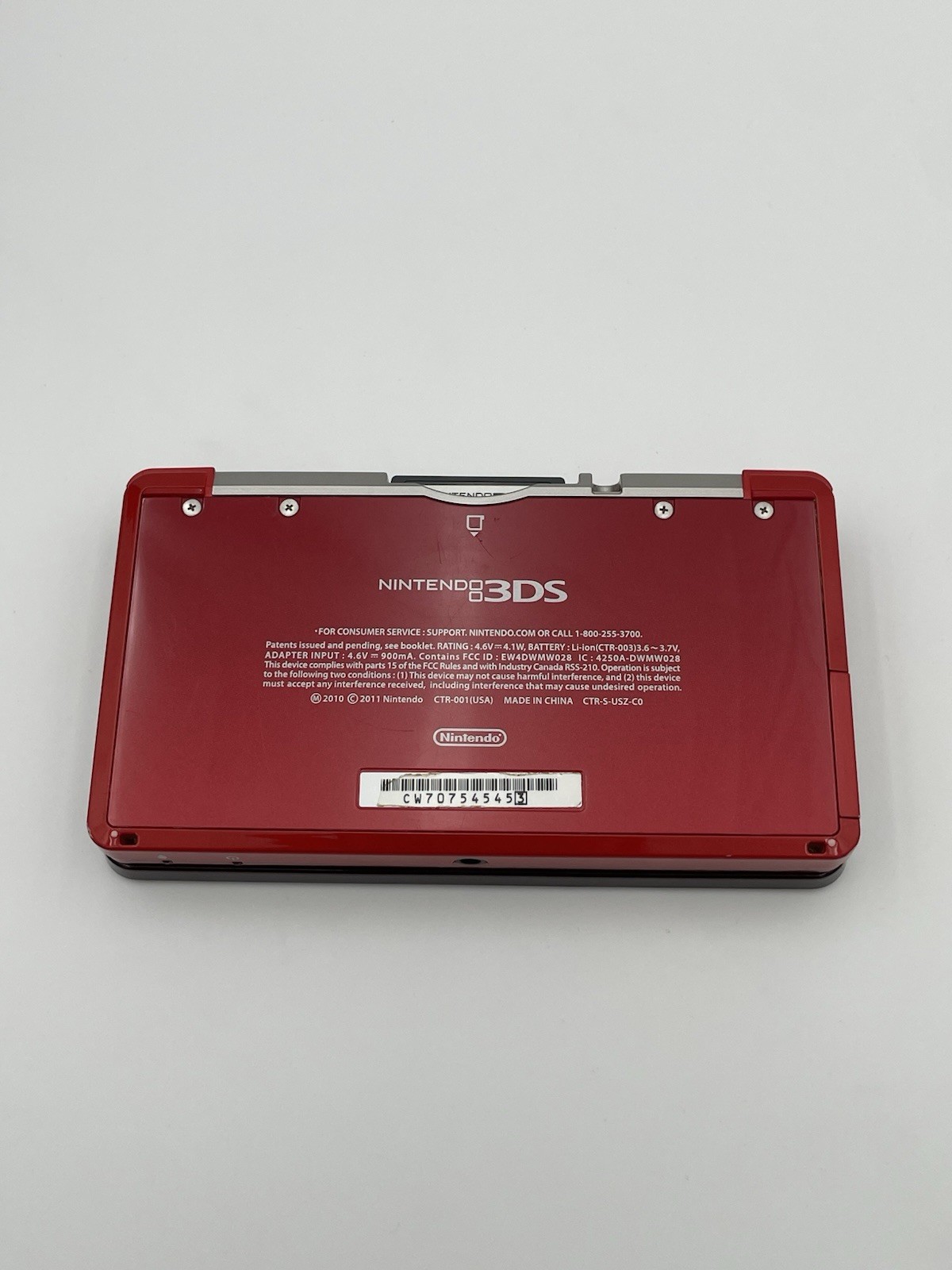 Nintendo 3DS Flame Red Lot With 11 Games Charger & Pen TESTED WORKING