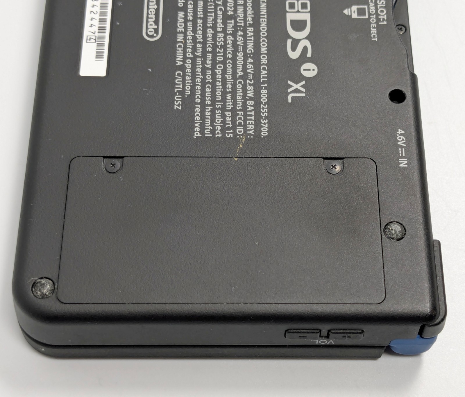Nintendo DSi XL Works Damaged Screen NO BATTERY Midnight Blue AS IS For fix