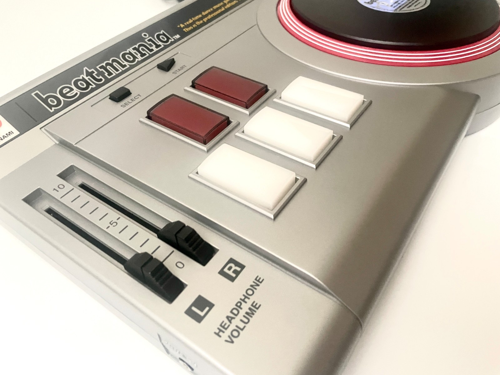Konami beatmania DJ Station Pro Controller for PS1 Boxed with 2 Rhythm Games