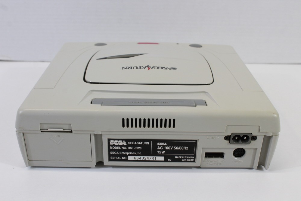 SEGA Saturn White Console Controller x2 AC AV HST-3220 SS JP Japan WORKING #3