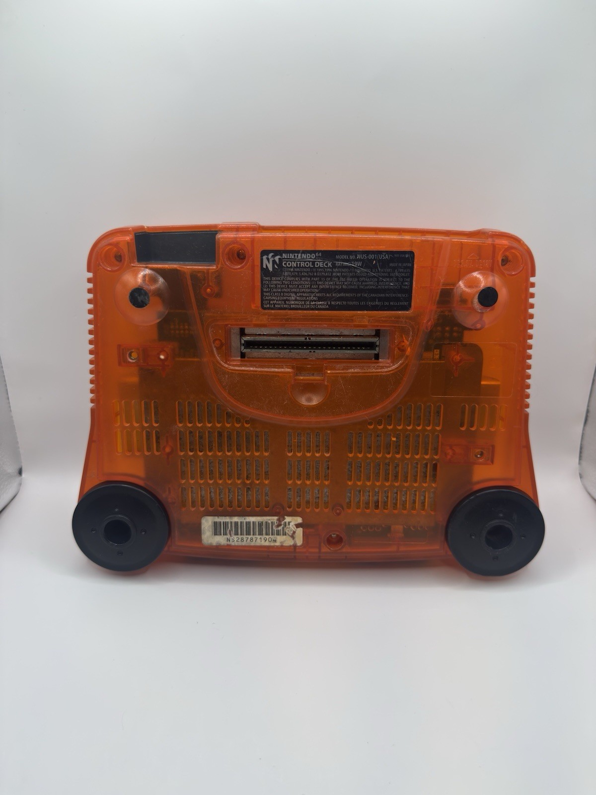 Nintendo 64 N64 Fire Orange Funtastic Console Only Tested Working