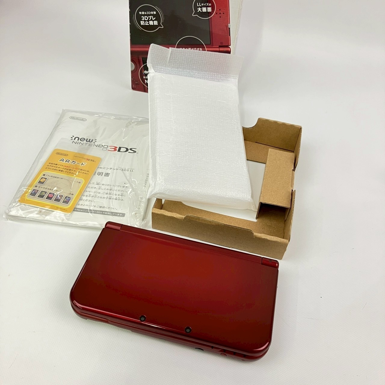 Bottom IPS Nintendo new 3DS LL XL Metallic Red Console Region Japanese Only gg0