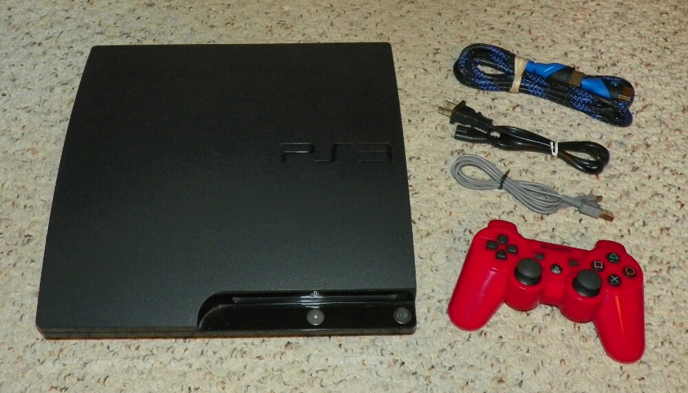Sony PlayStation 3 Slim 120 GB Charcoal Black Console (NTSC – CECH-2001A)