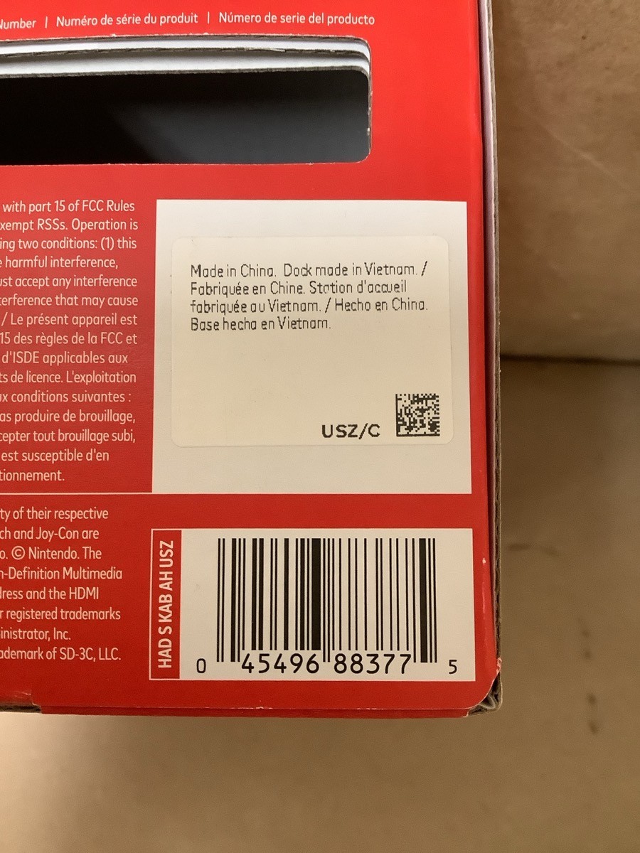 NINTENDO HAC-001 (-01) RED/BLUE (G29013742)