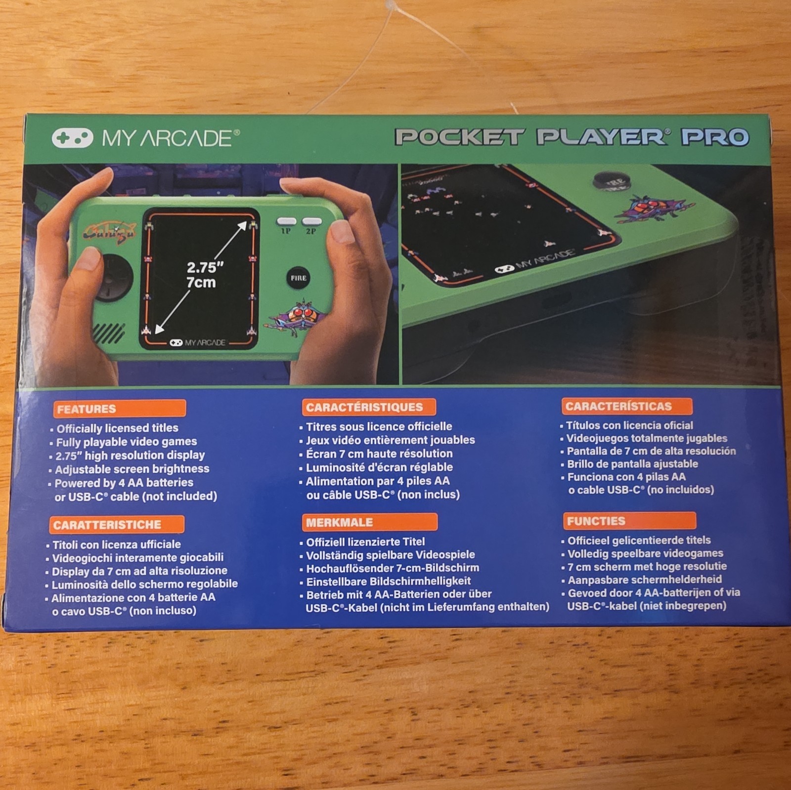 My Arcade Galaga Pocket Player Portable DGUNL-4199, New & Sealed