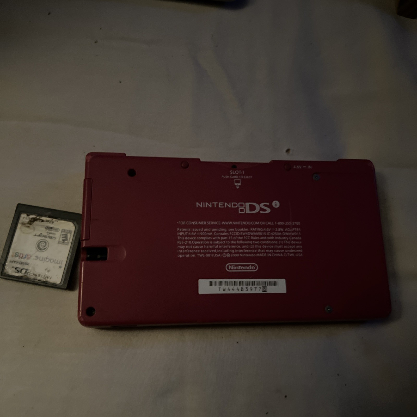 Nintendo DSi Hot Pink Handheld Console System TWL-001 Tested