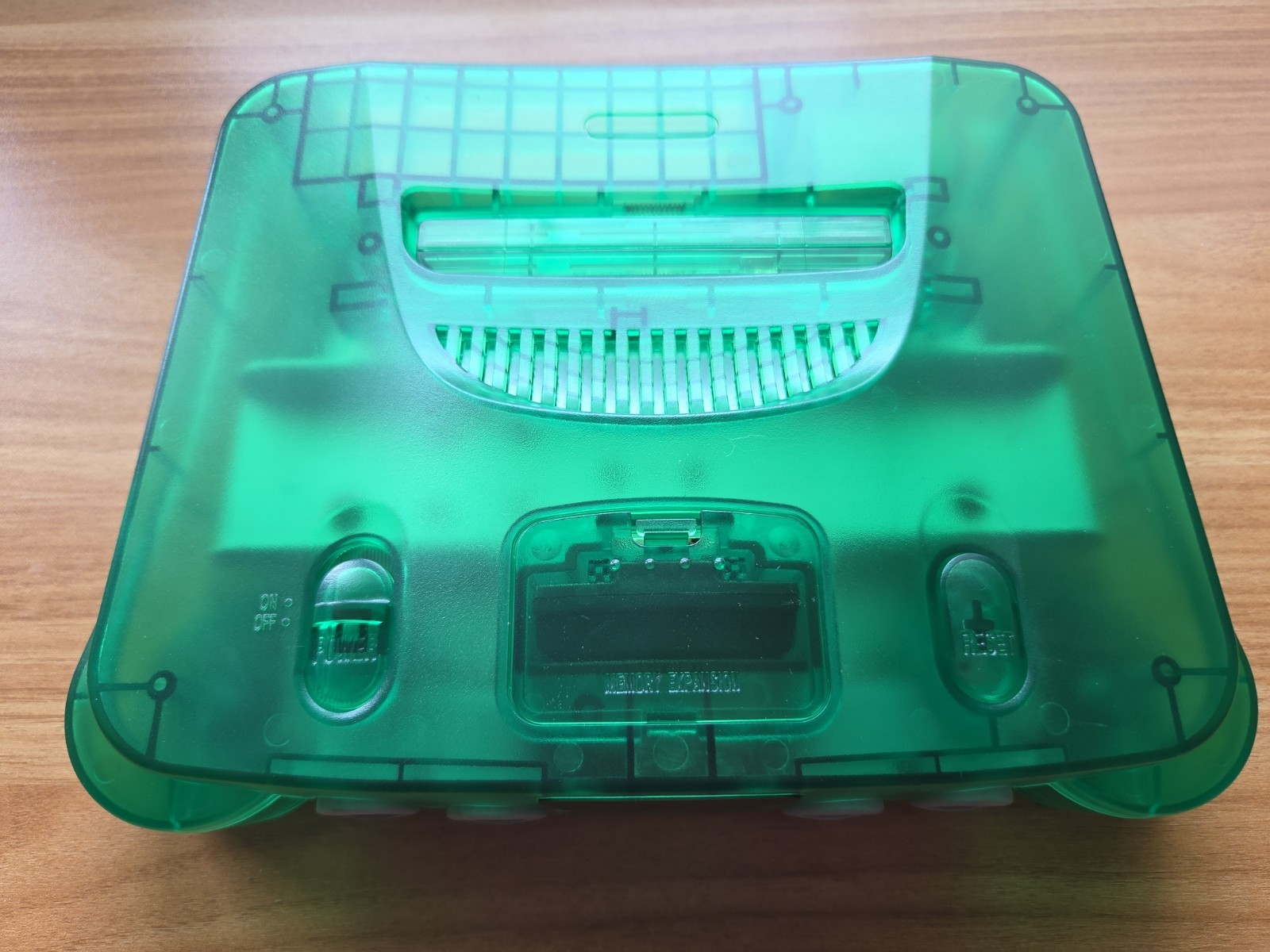 N64 Nintendo 64 clear Green Funtastic Console Re-Shelled Region Free