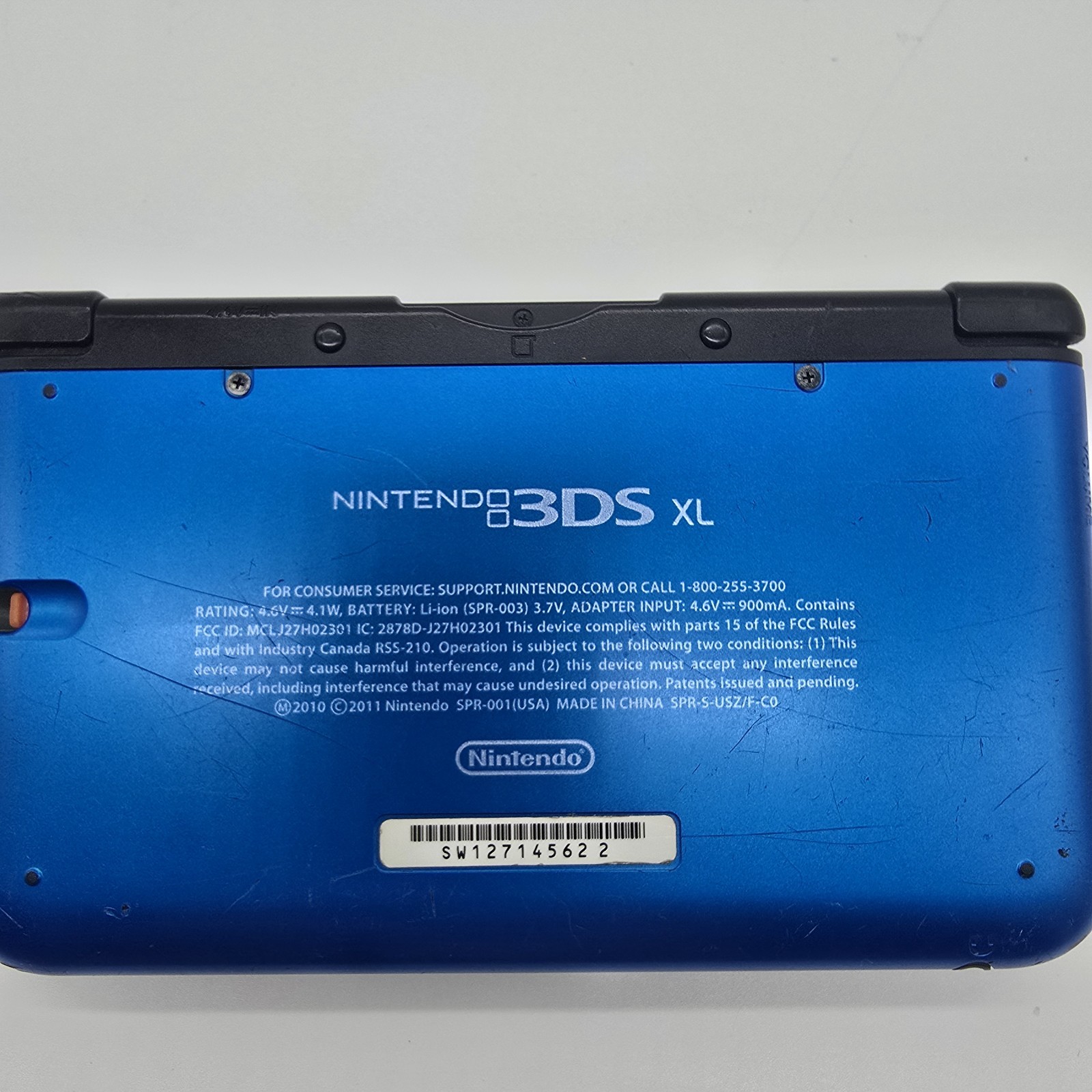 Nintendo 3DS XL Blue Handheld Console w/ Charger Stylus Tested Working