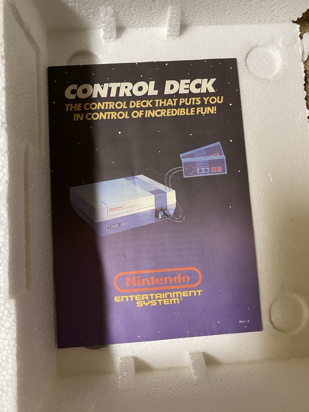 1988 NES Action Set in box system super mario nintendo With Video Game