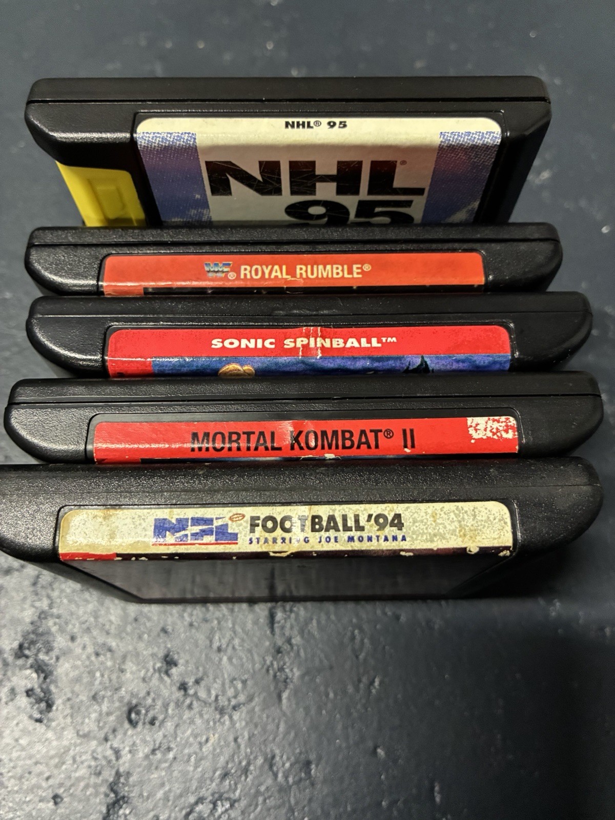 Sega Genesis Model 2 Bundle-5 Games, 1 Controller (6 Buttons) And Cables. Works.