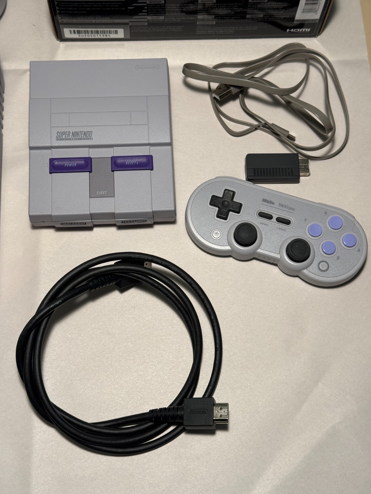 Nintendo SNES Classic Edition Mini Console CLV-201 + 8BitDo PDP Case & More