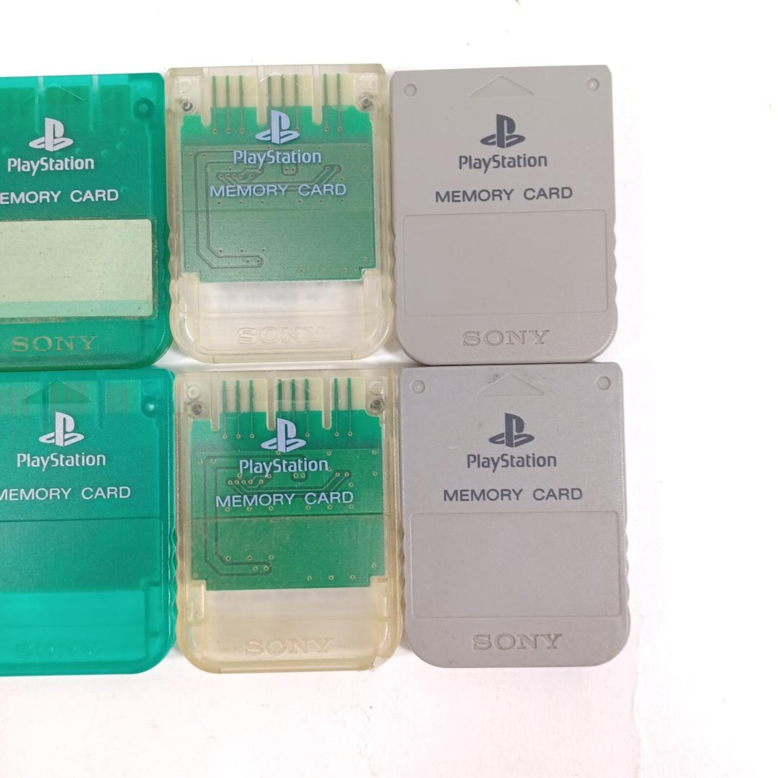 Sony PS1 Memory Card Lot of 10 Genuine PlayStation 1 15 Blocks TESTED & WORKING