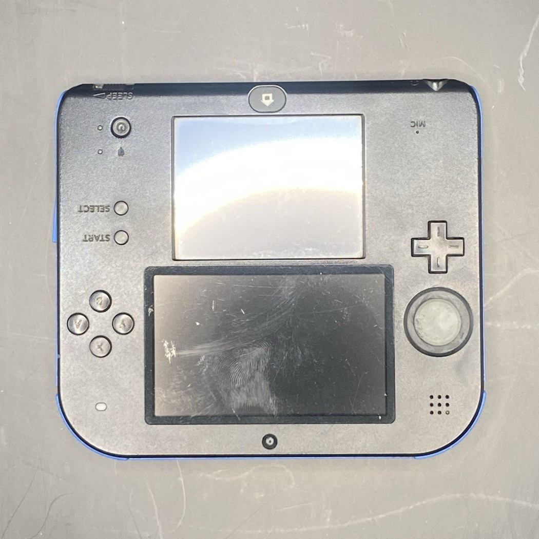 Nintendo 2DS Blue/Black Handheld Console FTR-001 Wi-Fi Headphone Jack