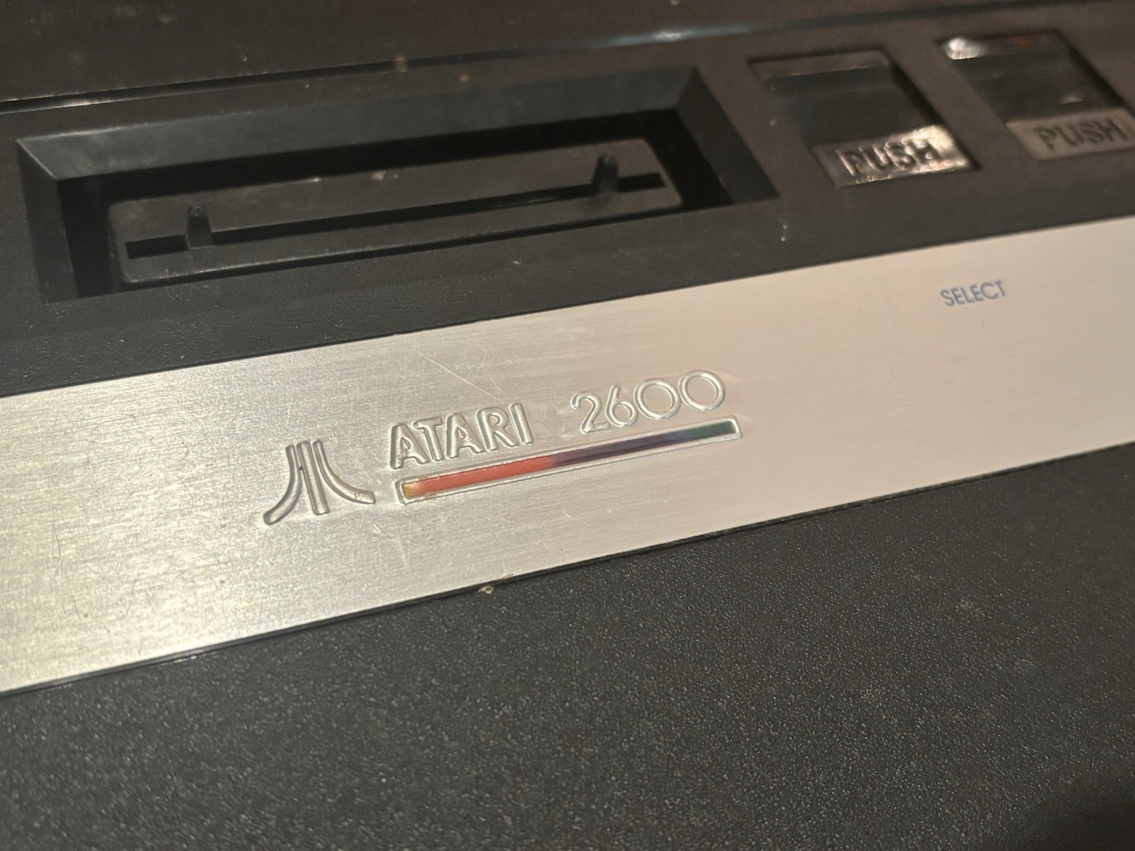 Atari 2600 Jr Console, Controllers, Games, Asteroid, Rare Short Rainbow, Tested!