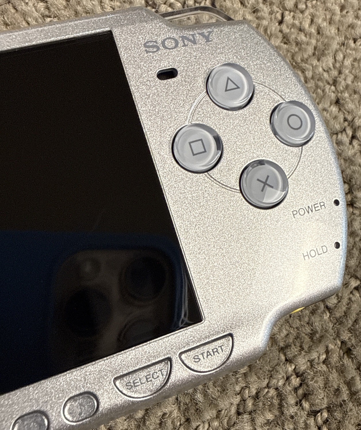 Sony PSP 2001 Handheld Console Silver w Battery Charger SD Game Tested Near Mint
