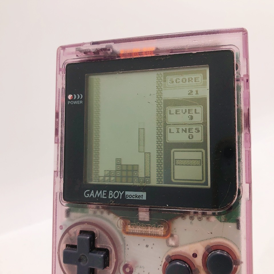 Nintendo Game Boy Pocket Console Clear Purple 5 Bundle Games Gameboy Tested