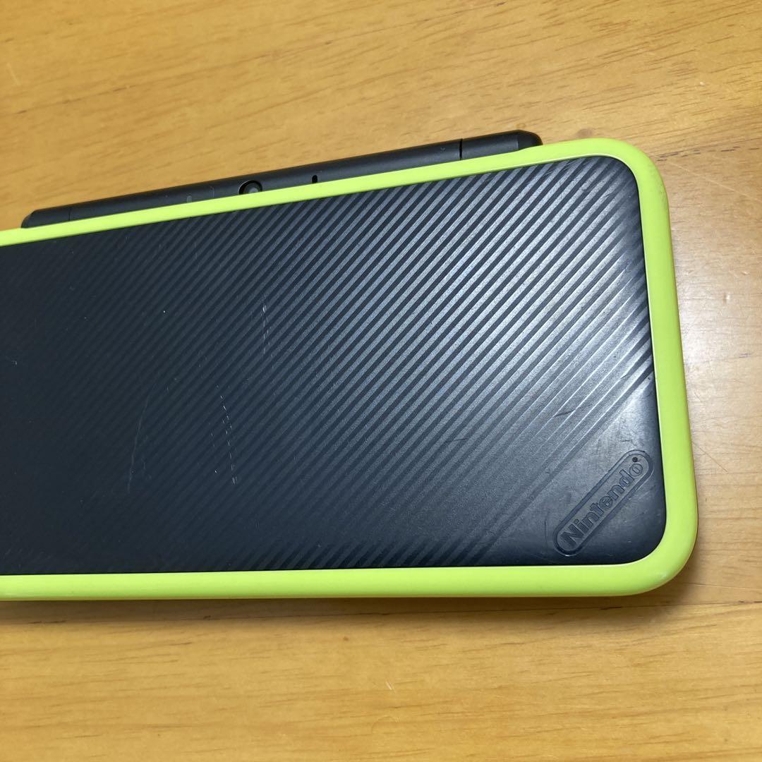 New Nintendo 2DS XL LL Black Lime Console Stylus Working Tested Japanese ver