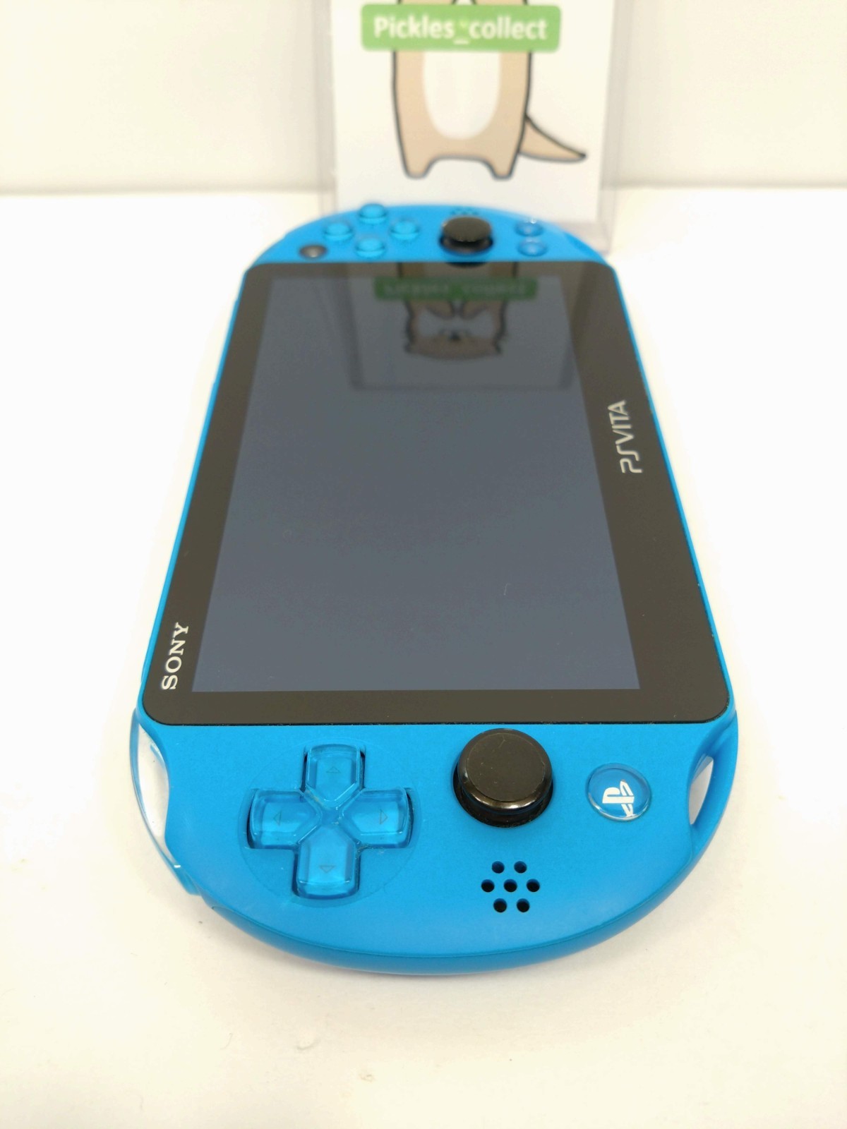 Sony PS Vita Aqua Blue PCH-2000 ZA23 Console only Wi-Fi PSV Slim Tested 0603E