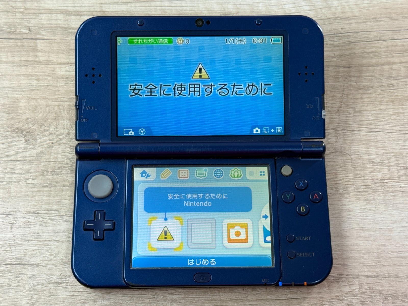 IPS Nintendo New 3DS XL Metallic Blue Console IPS Top Tested D6228