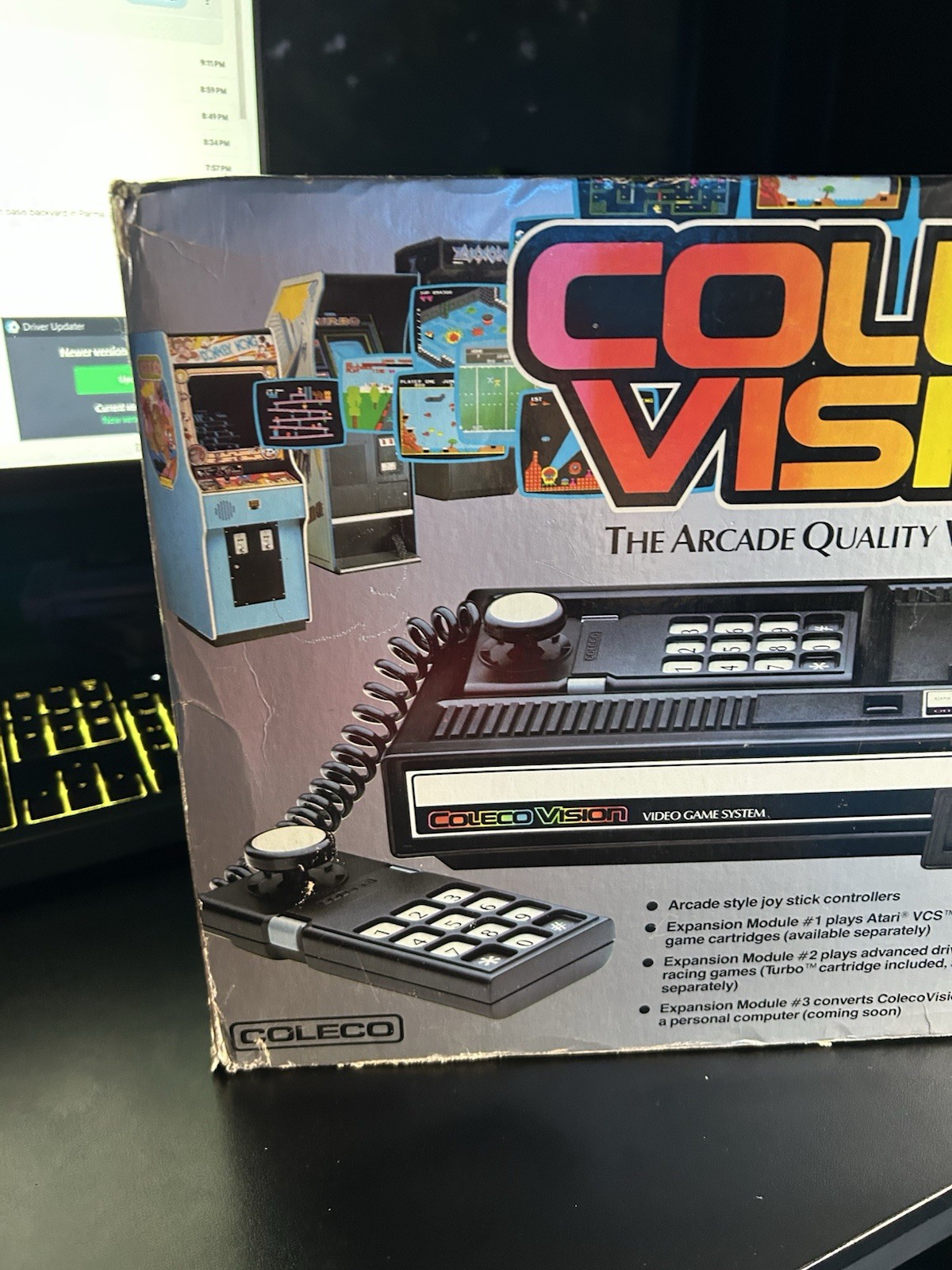 ColecoVision Video Game System Console Model 2400 w/ Controllers -Tested