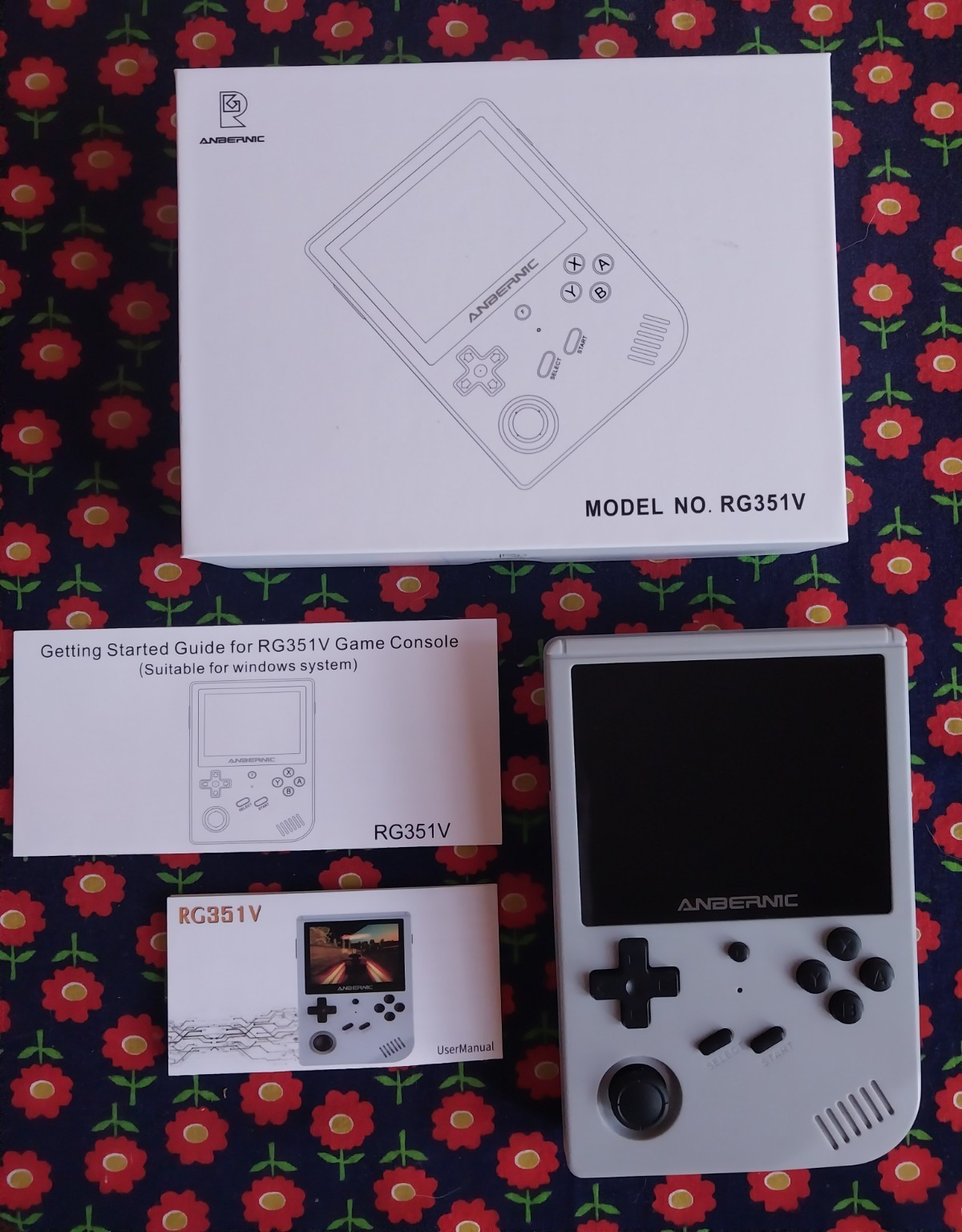 ANBERNIC RG351V Handheld System Gray/Black NO SD CARD