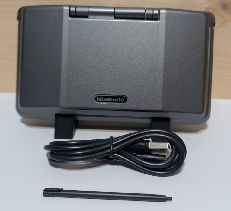 Nintendo DS NTR/Fat Grey Reshelled W/USB Cable New Battery & USB-C & Backlight