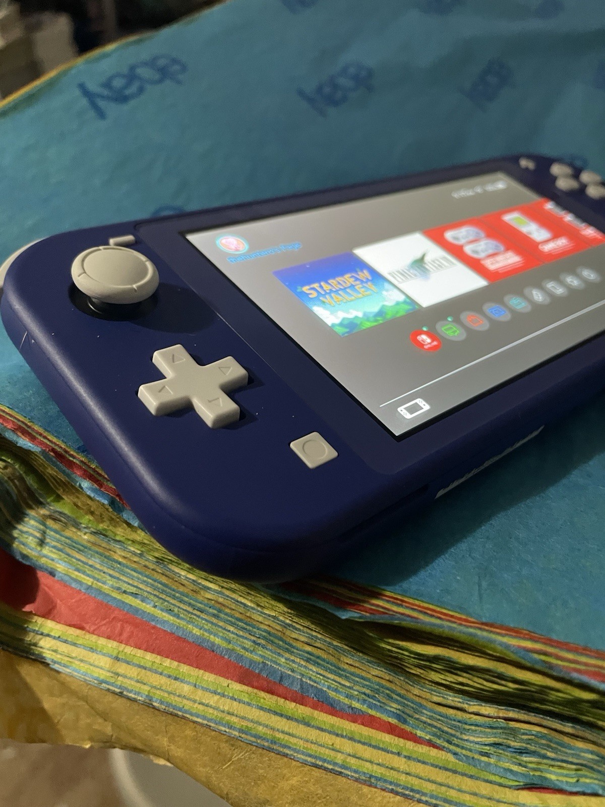 Nintendo Switch Lite Handheld Console – 32GB – Blue With Case
