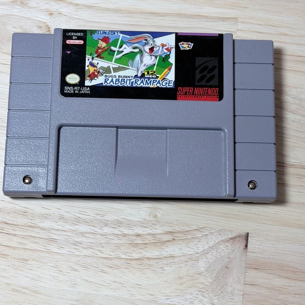 Nintendo SNES Bugs Bunny Rabbit Rampage Cartridge Only