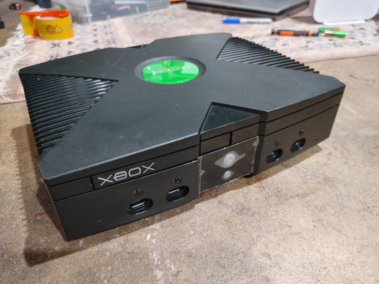 Original Microsoft Xbox Console Only Doesn’t Read Games Needs Repaired Parts
