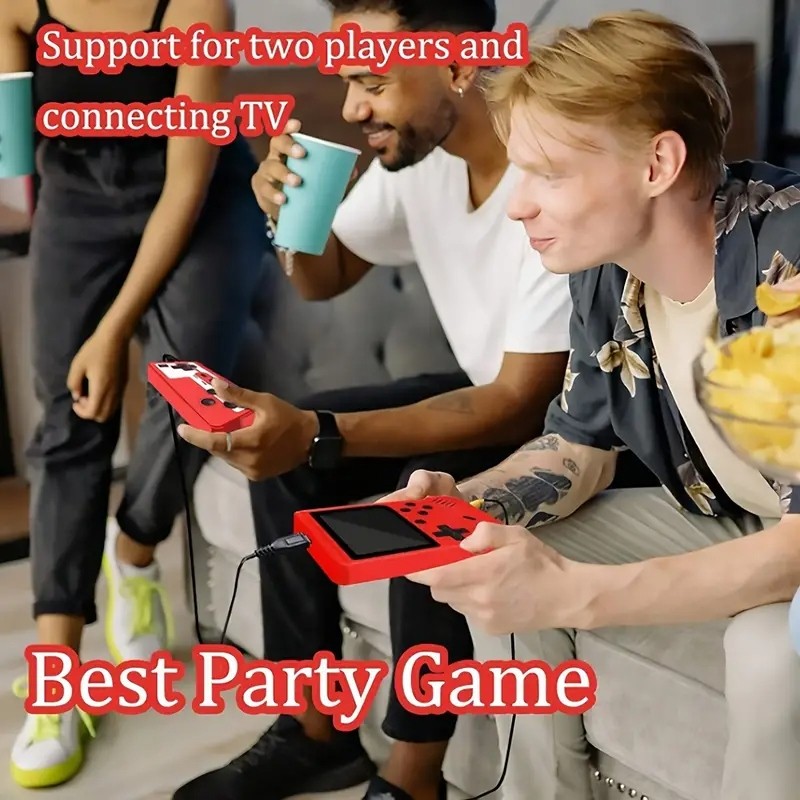 Built in 500 Classic Games Handheld Retro Video Game Console Double Game Gift US