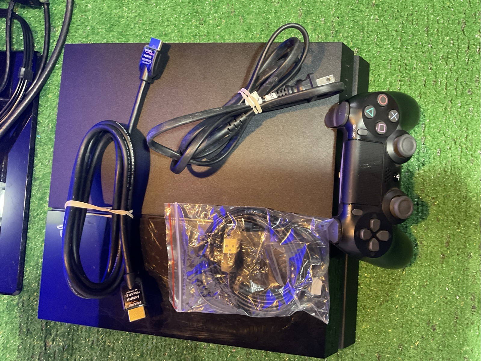 Sony Playstation 4 500GB Black Console PS4 W/ Controller & Cords Tested Working!