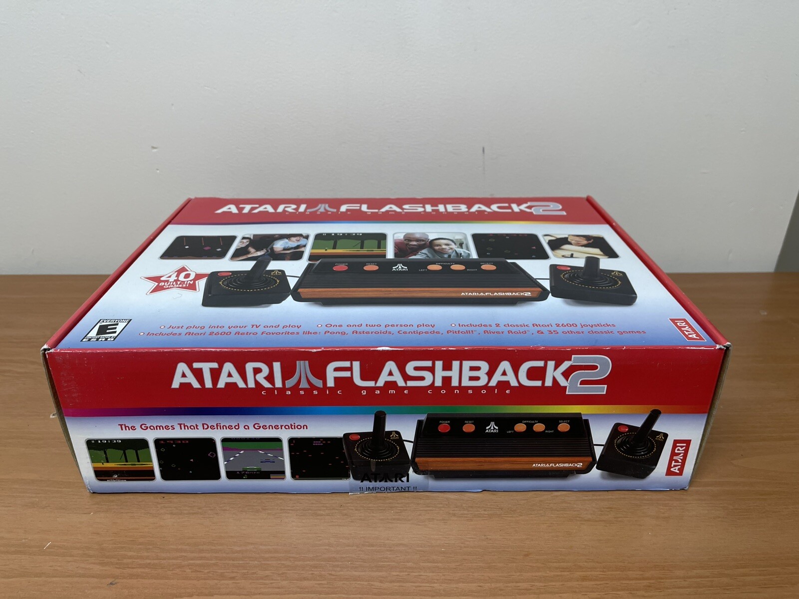 Atari Flashback 2 Launch Edition Black Plug&Play TV Game (PAL) NEW