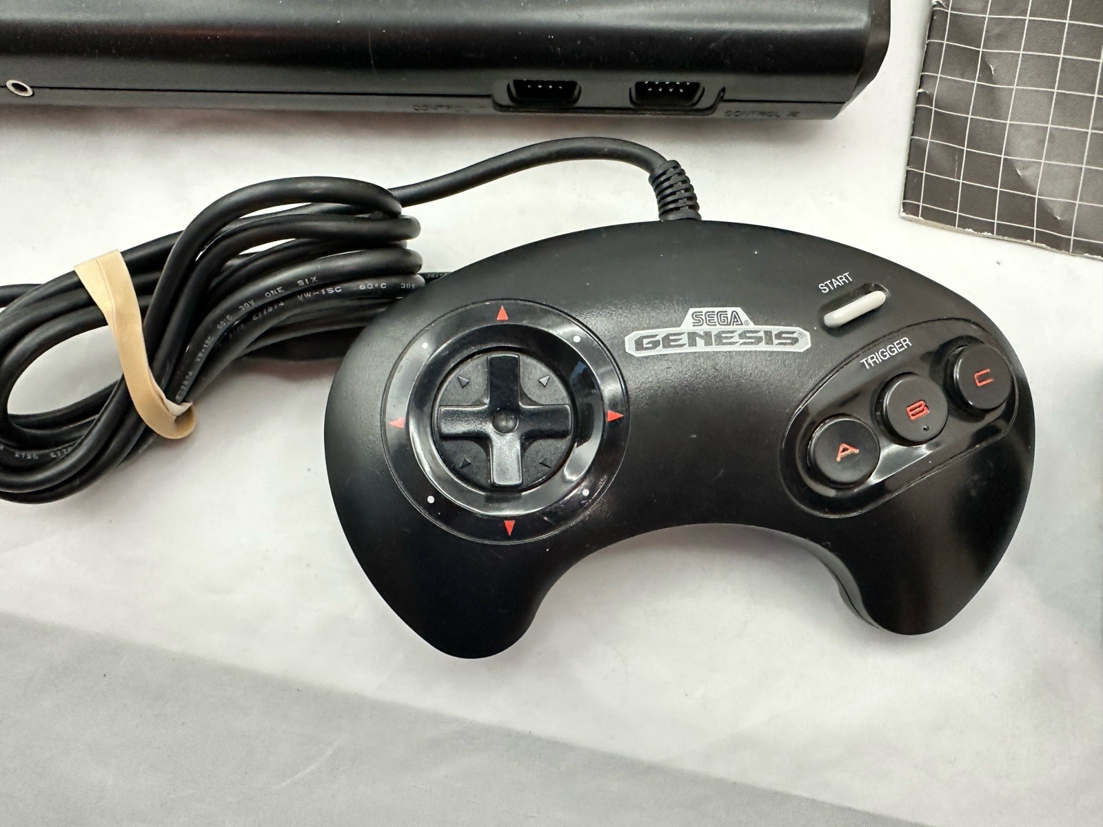 SEGA GENESIS Console MK-1601 System Powers On, RF Adapter w/Manual – Untested