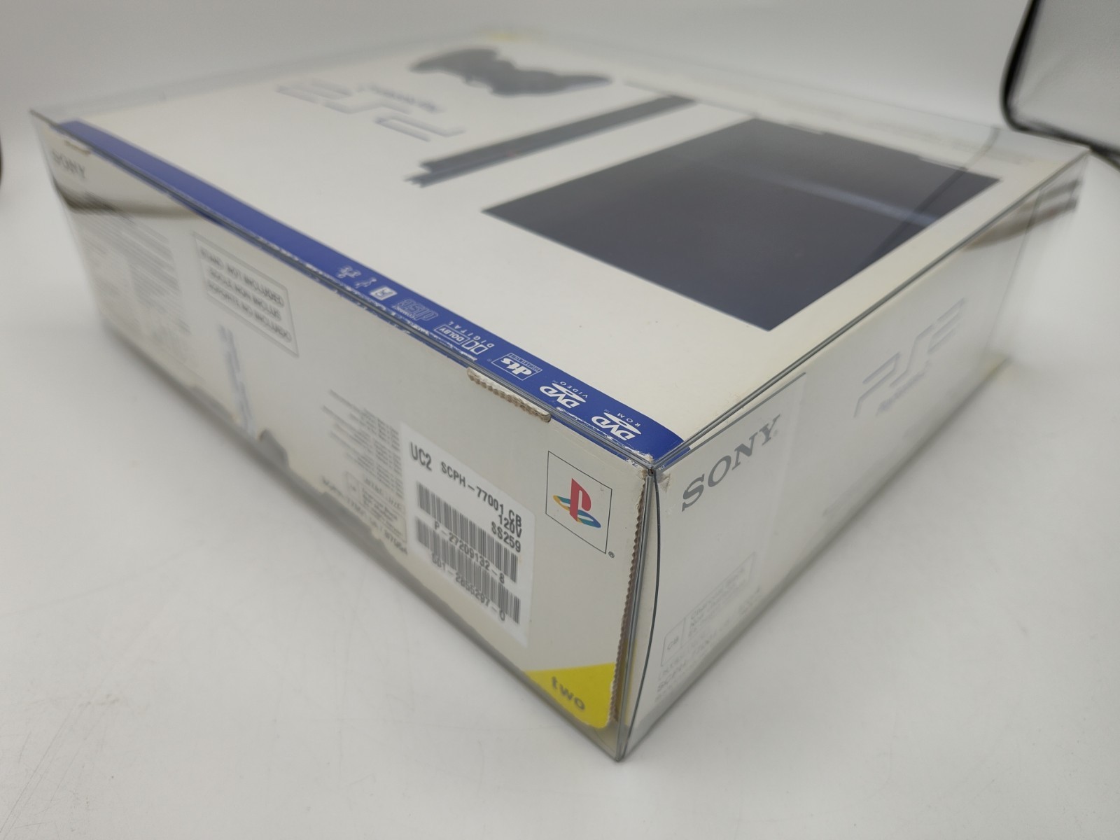 Sony Playstation 2 Console Slim SCPH-77001 Box ONLY + Cardboard + Case Protector