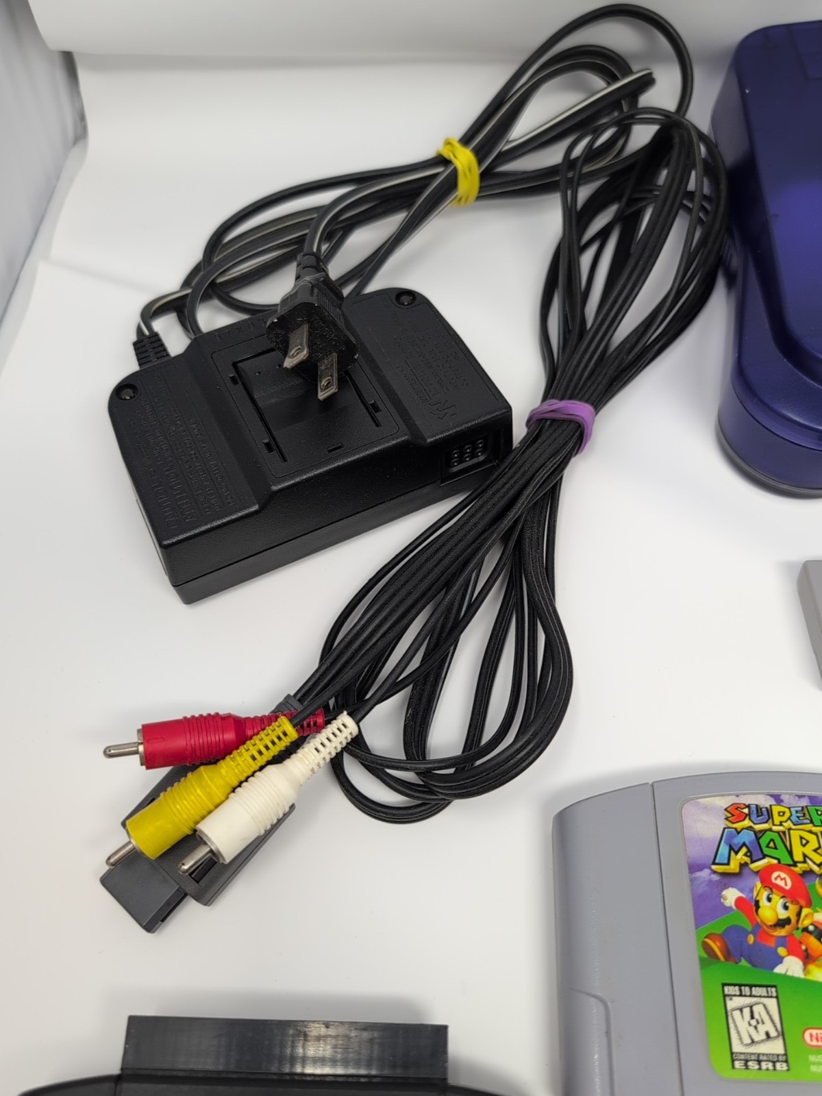 Nintendo 64 Funtastic Grape Console Lot 6 Games 3 Ctrls Exp & Ctrl Pak Gameshark