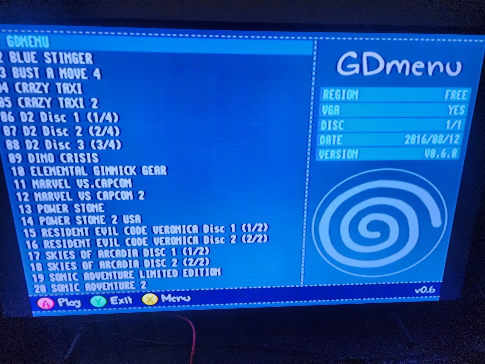 SEGA Dreamcast w/ GDEMU 32GB, 1 OEM Controller, 1 VMU, and more!