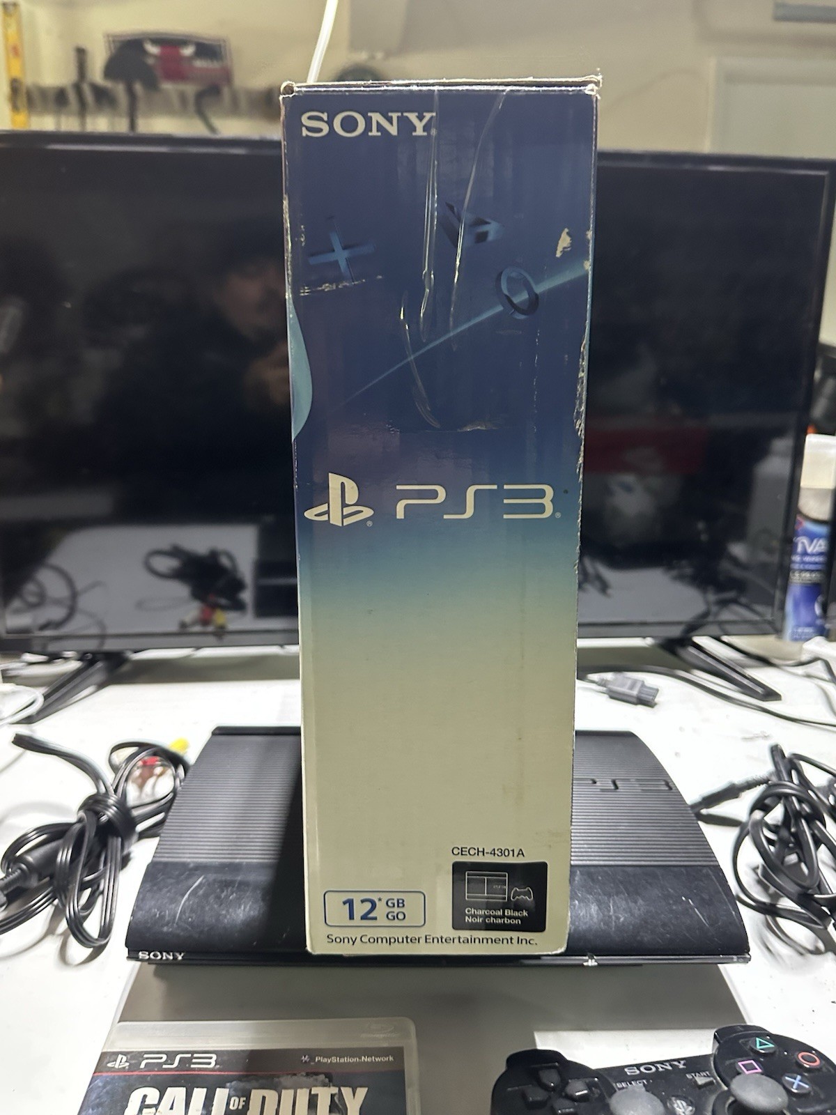 Sony PlayStation 3 Slim 12GB Console – Black (CECH4301A) With Call Of Duty Game