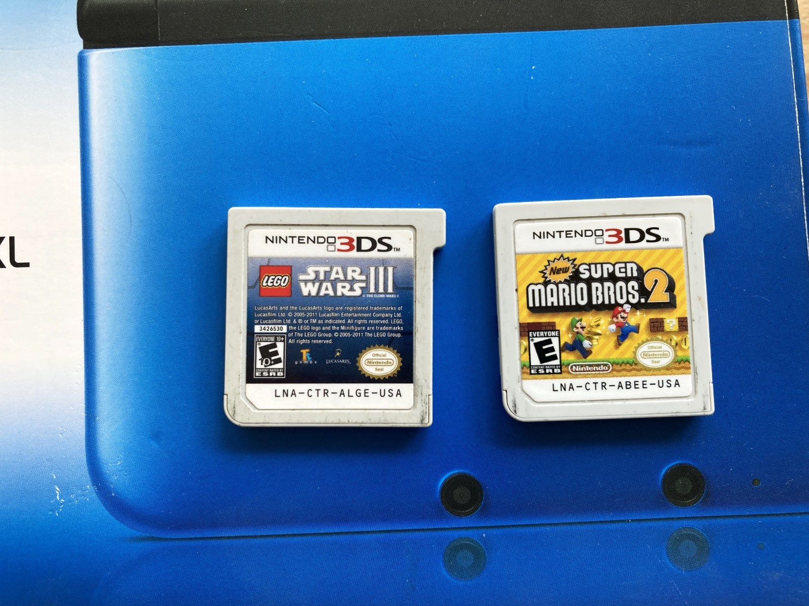 Nintendo 3DS XL With Charger – Manual – Stylus and 2 games – Tested Works