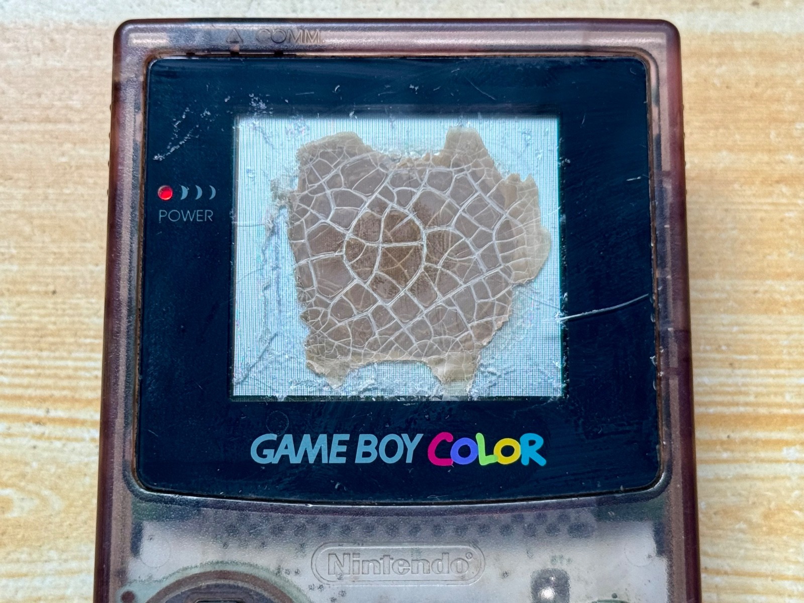 Nintendo Gameboy Color CGB-001 Atomic Transparent Purple Handheld System Console