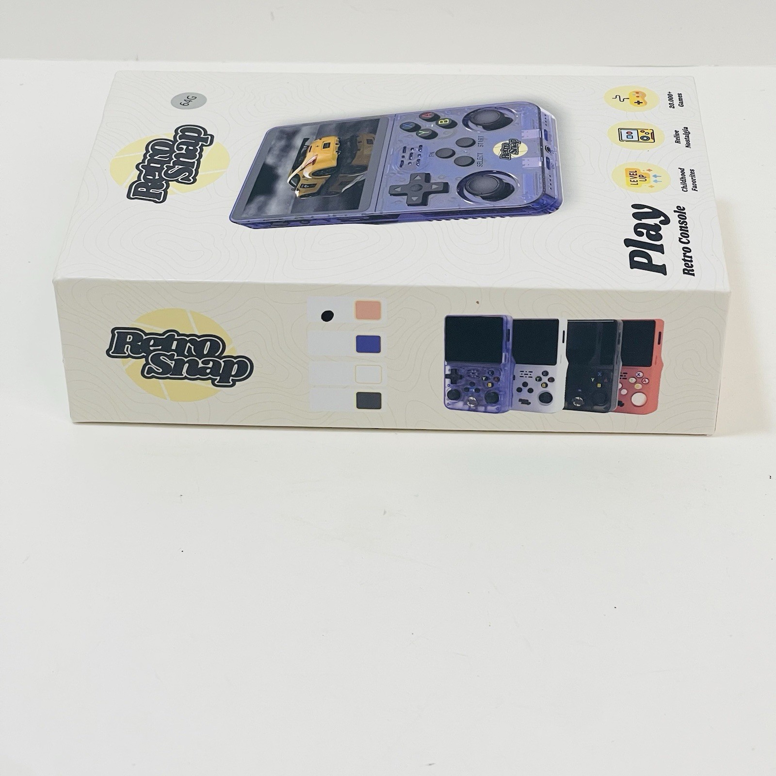 R36S Retro Snap Handheld Console Linux 3.5″ IPS 64G 20k+ Games Portable Pink
