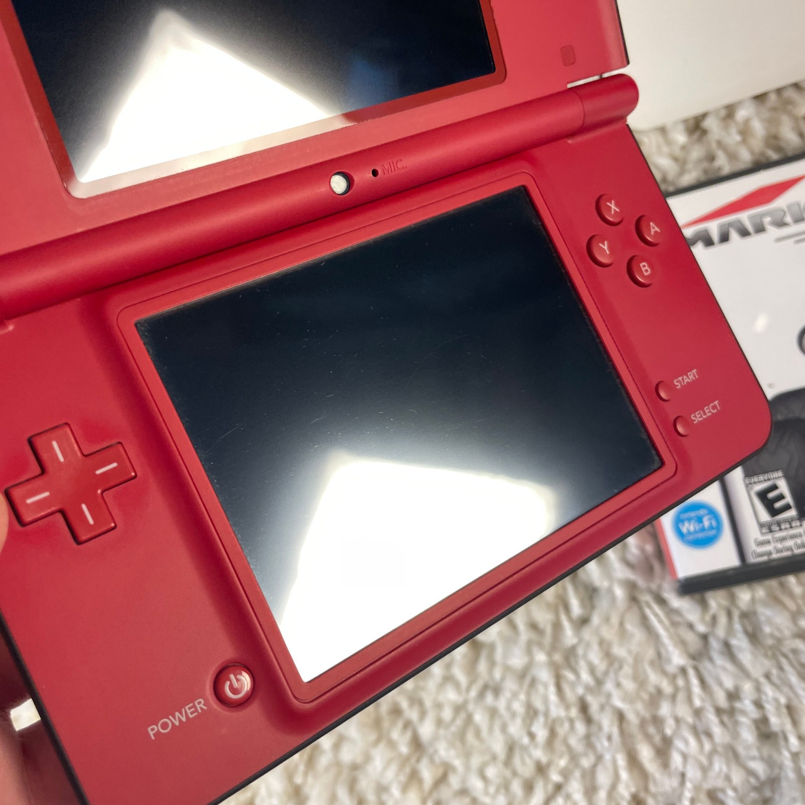 Nintendo DSi XL 25th Anniversary Super Mario Bros. Red Handheld UTL-001 in Box