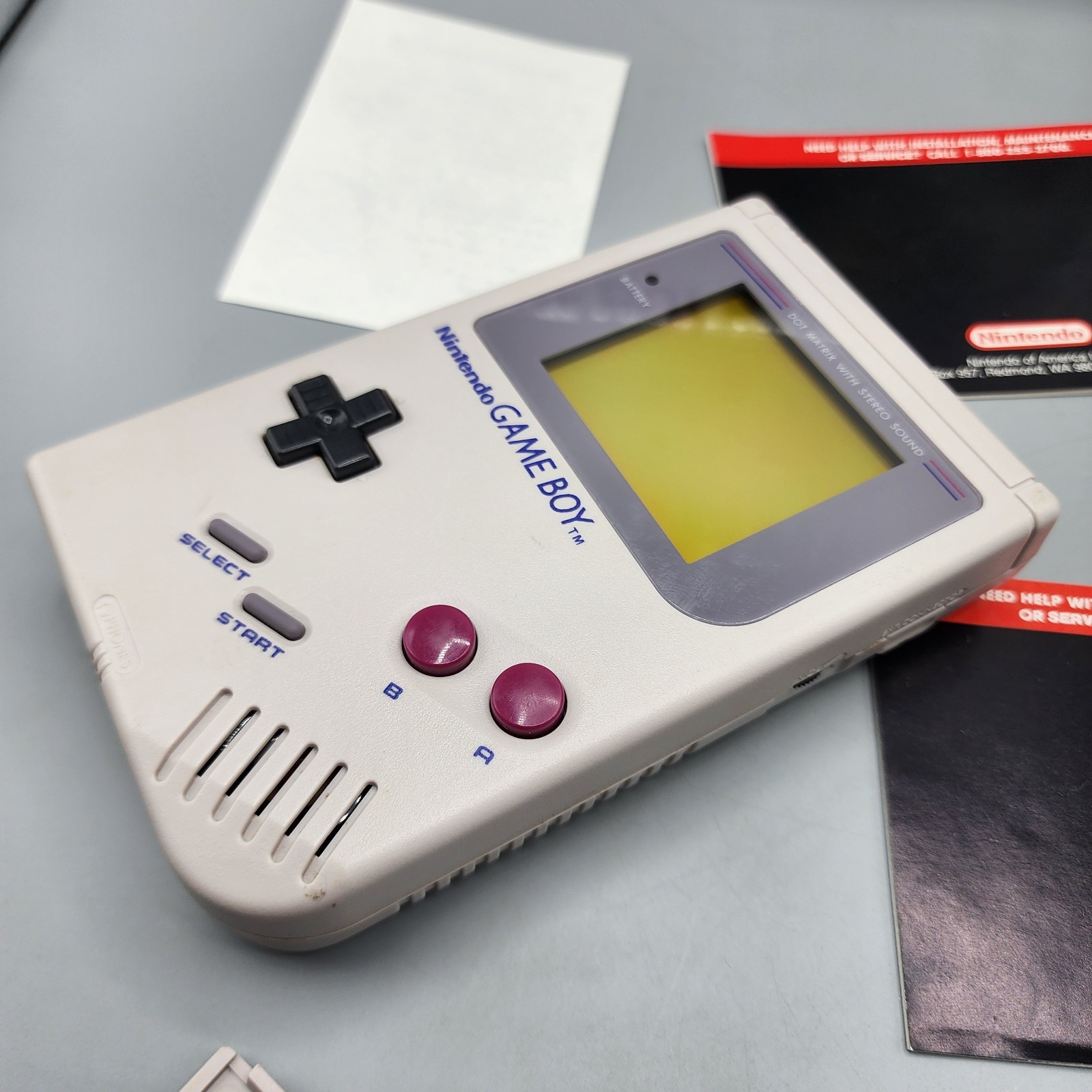 Nintendo Game Boy Handheld System 1989 DMG-01 In Box w/ Manuals & Tetris – CLEAN