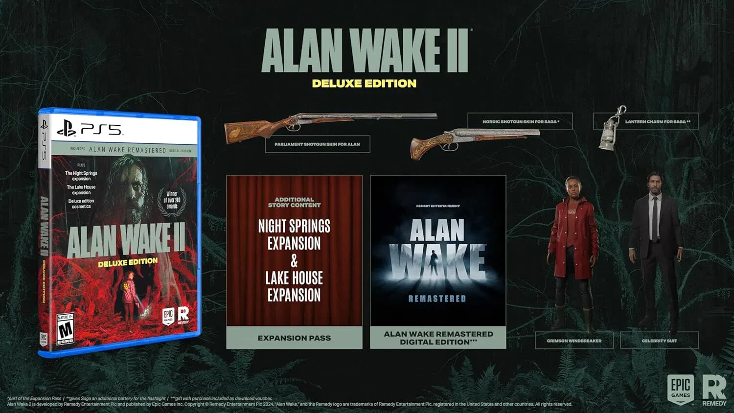 Alan Wake II [Deluxe Edition] PS5 Brand New Game Special [US 2024 Survival]
