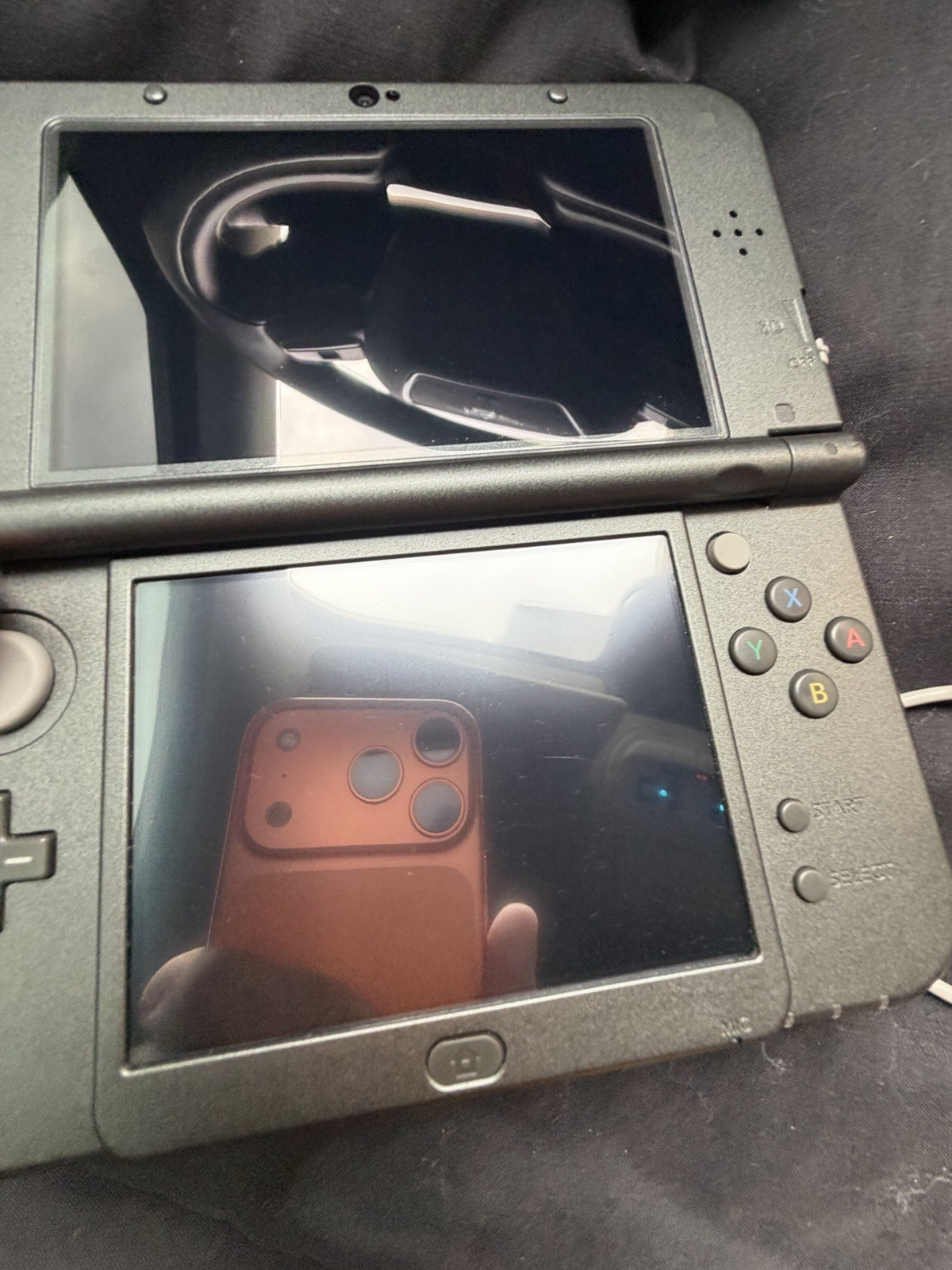 New Nintendo 3DS XL Gray Black Console Tested READ DESCRIPTION! SD CARD ISSUES