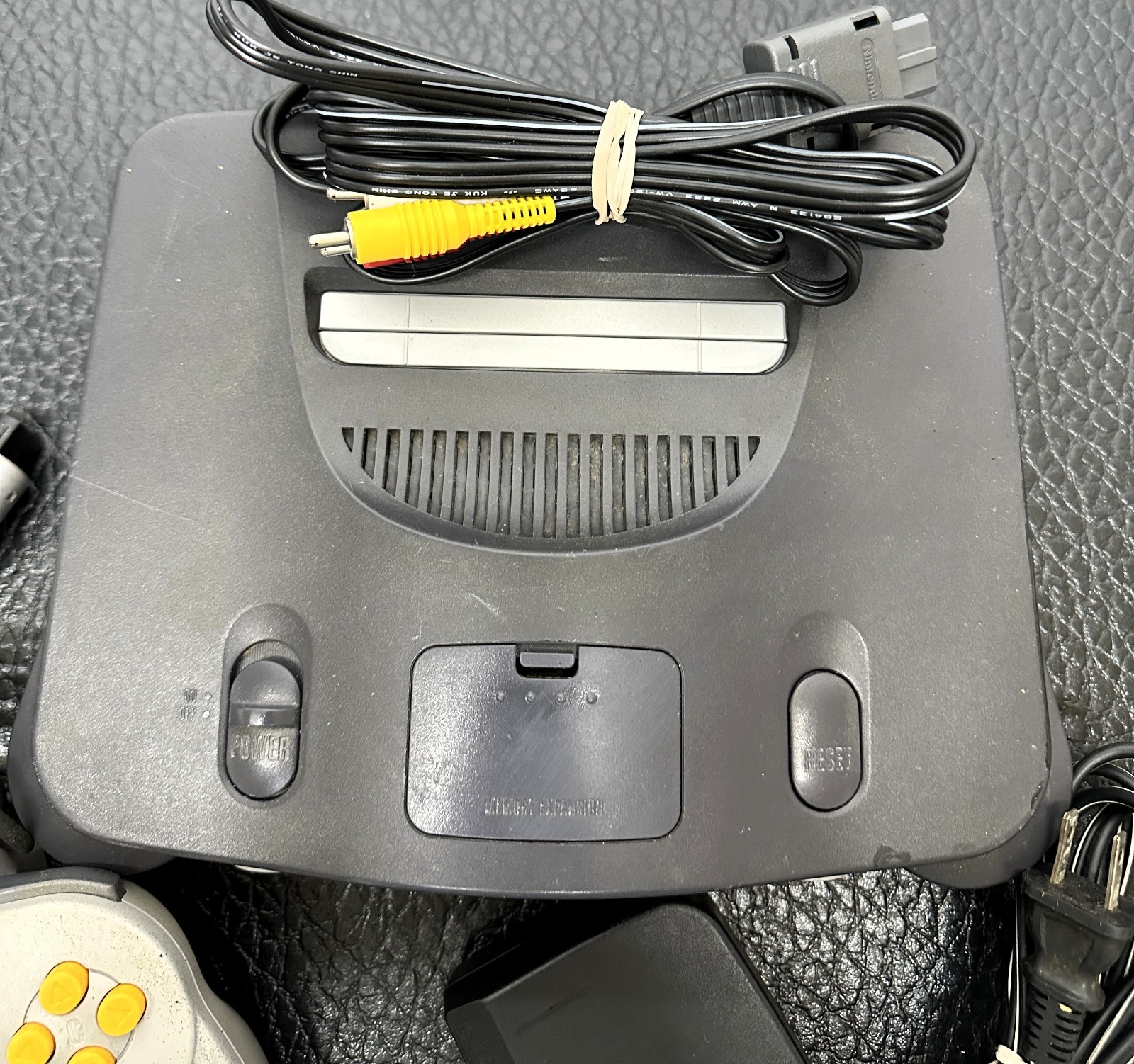 Nintendo 64 Console ~ NUS-001 ~ W/ 1 OEM Controller AV Cable Pro Serviced Tested
