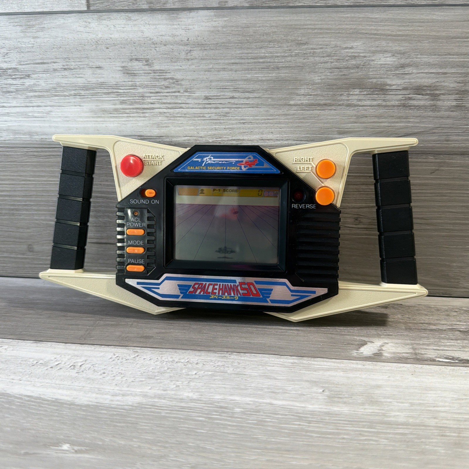 Space Hawk 50 Bandai 1985 RARE Vintage Handheld Game Tested and Working