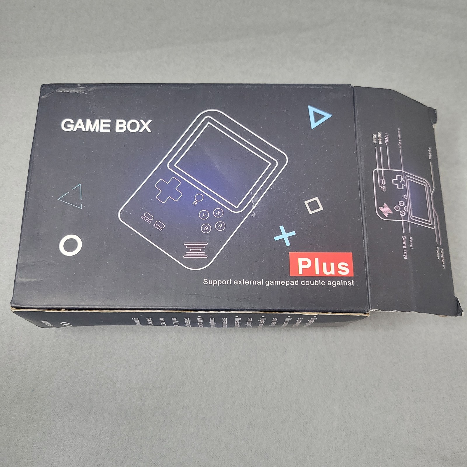 Game Box Plus Digital Game System with Rechargeable Battery and AC Adapter
