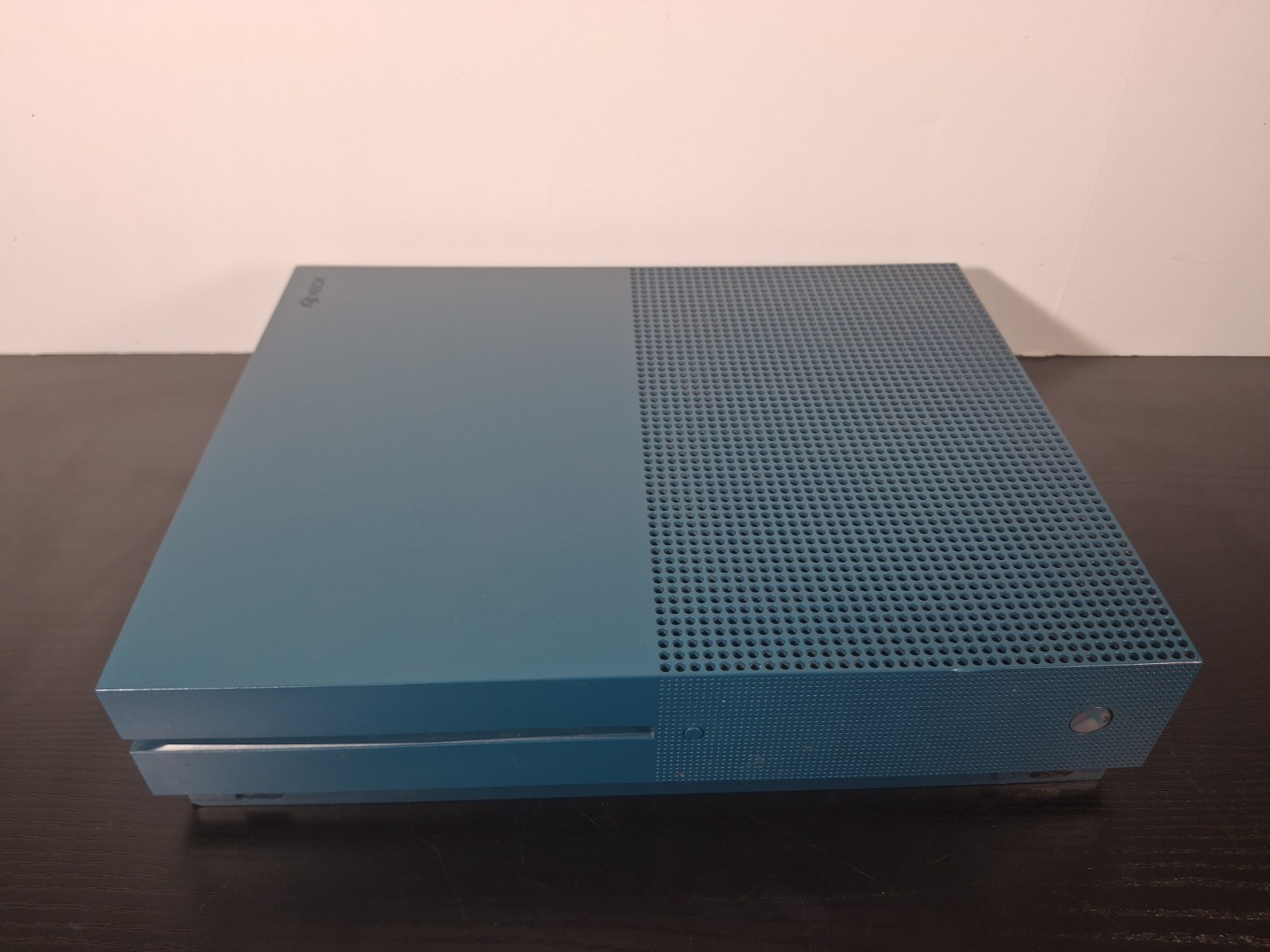 Microsoft XboxOne S 500GB Teal Blue Console + Cables + Controller + GTA5 Tested